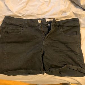 Black Jean shorts